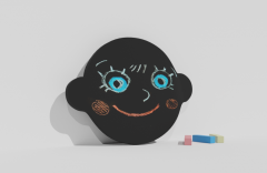 Фигурная грифельная меловая доска на тему эмоций - fgospostavki.ru - Челябинск