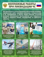 Стенд "Неотложные работы при ликвидации ЧС" - fgospostavki.ru - Челябинск