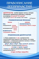 Стенд "Правописание деепричастий" - fgospostavki.ru - Челябинск