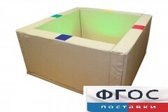 Сухой бассейн интерактивный с кнопками-переключателями (217х217х66 сантиметров) - fgospostavki.ru - Челябинск