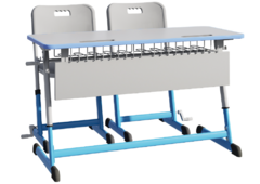 Парта NOMAD V двухместная регулируемая по высоте с антивандальной кромкой - fgospostavki.ru - Челябинск