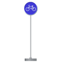Знак дорожный "Велосипедная дорожка" 4.4 типоразмер 40 на стойке с основанием 3кг - fgospostavki.ru - Челябинск
