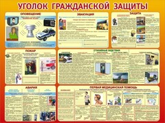 Стенд "Уголок гражданской защиты" - fgospostavki.ru - Челябинск