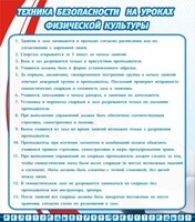 Стенд "Техника безопасности на уроках физкультуры" - fgospostavki.ru - Челябинск
