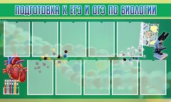 Стенд "Подготовка к ЕГЭ и ОГЭ по биологии" Вариант 2 - fgospostavki.ru - Челябинск