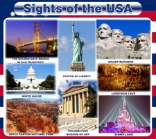 Стенд "Достопримечательности США" Вариант 1 - fgospostavki.ru - Челябинск