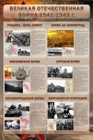 Стенд "Великая отечественная война (битвы)" - fgospostavki.ru - Челябинск