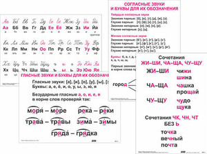 Опорные таблицы по русскому языку 1 класс - fgospostavki.ru - Челябинск