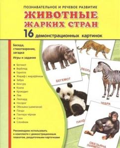 Демонстрационные карточки "Животные жарких стран" - fgospostavki.ru - Челябинск