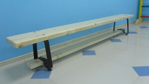 Скамейка гимнастическая (металлические ножки, лак) (2,5 м)  - fgospostavki.ru - Челябинск
