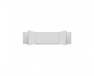 Доска магнитно-маркерная настенная пятиэлементная белая полимерная (3000*1000) - fgospostavki.ru - Челябинск