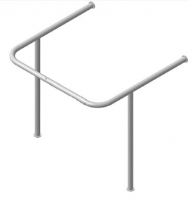 Поручень для раковины, опорой к стене (750 x 550 x 750 миллиметров) - fgospostavki.ru - Челябинск