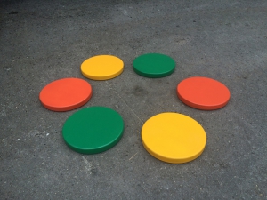 Диски цветные амортизационные деревянные (комплект 6 штук) - fgospostavki.ru - Челябинск