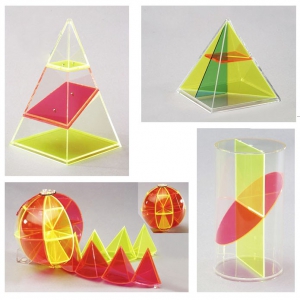 Дополнительный набор прозрачных геометрических тел с сечениями. - fgospostavki.ru - Челябинск