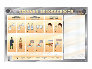 Электрифицированный стенд "Техника безопасности" с маркерными полями - fgospostavki.ru - Челябинск