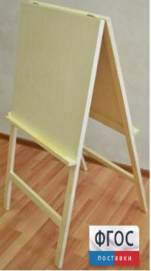 Мольберт двухсторонний деревянный Хлопушка - fgospostavki.ru - Челябинск