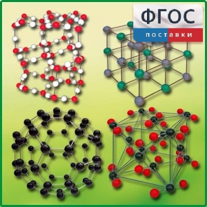 Комплект моделей кристаллических решеток (10 штук) - fgospostavki.ru - Челябинск