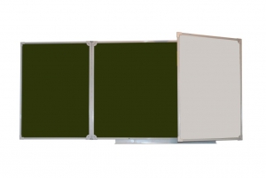 Доска аудиторная трехэлементная магнитная комбинированная эмалированная (3000*1000) - fgospostavki.ru - Челябинск