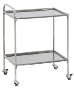 Столик процедурный передвижной с двумя полками из нержавеющей стали - fgospostavki.ru - Челябинск