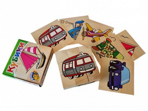 Набор кубиков "Сложи рисунок: транспорт" - fgospostavki.ru - Челябинск