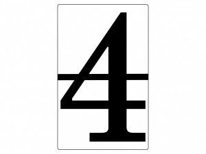 Набор магнитных карточек "Произвольный размер "4" (6 штук) - fgospostavki.ru - Челябинск