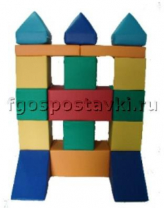 Мягкий модуль-конструктор "Башня" (17 элементов) - fgospostavki.ru - Челябинск