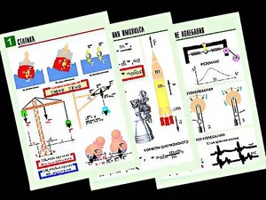 Комплект таблиц "Механика. Законы сохранения. Колебания и волны" (8 таблиц, формат А1, ламинированные) - fgospostavki.ru - Челябинск