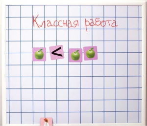 Магнитно-маркерная доска "Клетка" (86 см х 75 см) - fgospostavki.ru - Челябинск