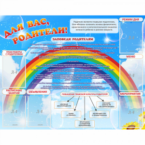 Стенд "Для вас родители!" 1.4x1.1 - fgospostavki.ru - Челябинск