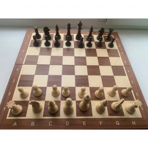 Шахматные фигуры Стаунтон Премиум № 5 со складной турнирной доской - fgospostavki.ru - Челябинск