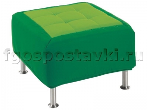 Пуф квадратный на хромированных ножках - fgospostavki.ru - Челябинск