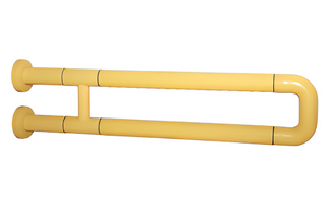 Поручень неоткидной двухопорный с антибактериальным покрытием (желтый) - fgospostavki.ru - Челябинск