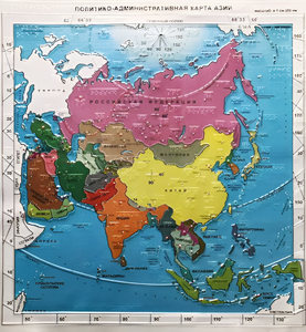 Пособие "Политико-административная карта Азии с краткой справкой о странах" - fgospostavki.ru - Челябинск