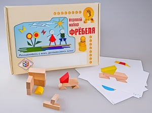 Игровой набор Фребеля "Конструктор деревянный без соединений-1" (Серия "Эксперимент") - fgospostavki.ru - Челябинск
