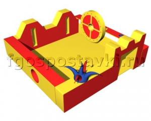 Игровой бассейн "Замок" с аппликациями и дополнительными игровыми элементами - fgospostavki.ru - Челябинск