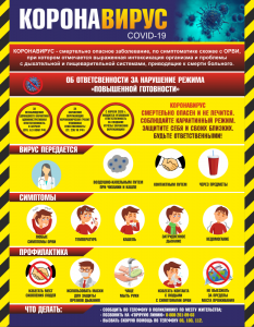 Плакат "Коронавирус" (вариант 1) - fgospostavki.ru - Челябинск