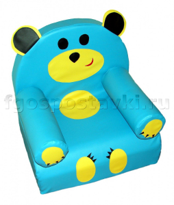 Кресло "Мишка" ВИК с подлокотниками и аппликацией - fgospostavki.ru - Челябинск