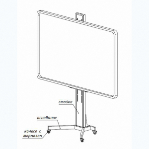 Мобильная стойка SMART-BASE DSM для интерактивных досок - fgospostavki.ru - Челябинск