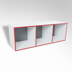 Открытая настенная полка-3-х секционная ТР3 ЛДСП  - fgospostavki.ru - Челябинск