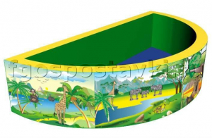 Сухой бассейн полукруглый с шелкографией - fgospostavki.ru - Челябинск