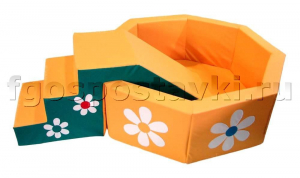 Сухой бассейн "Ромашка" восьмигранный со ступенькой - fgospostavki.ru - Челябинск