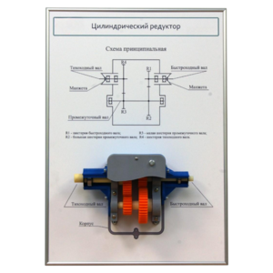 Плакат планшет с демонстрационной моделью «Цилиндрический редуктор» - fgospostavki.ru - Челябинск