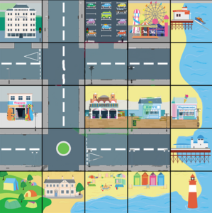 Тематическое поле-маршрутизатор «На берегу моря» для мини-робота Bee-Bot/Blue-Bot - fgospostavki.ru - Челябинск