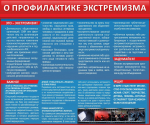 Стенд "О профилактике экстремизма" - fgospostavki.ru - Челябинск