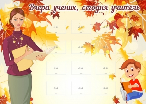 Стенд "Вчера ученик, сегодня учитель" - fgospostavki.ru - Челябинск