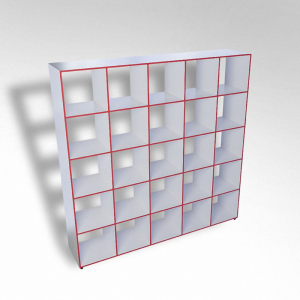 Шкаф открытый многосекционный ТР25 ЛДСП - fgospostavki.ru - Челябинск