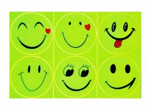 Комплект световозвращающих наклеек "Смайлики" - fgospostavki.ru - Челябинск