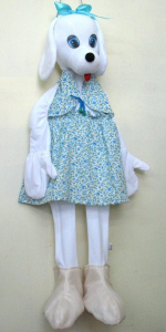 Ростовая кукла "Собачка белая" - fgospostavki.ru - Челябинск