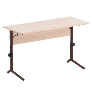 Стол ученический двухместный  регулируемый на плоскоовальной трубе - fgospostavki.ru - Челябинск