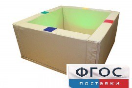 Сухой бассейн интерактивный с кнопками-переключателями (150х150х66 сантиметров) - fgospostavki.ru - Челябинск